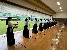 弓道部練習試合20220818（小笠・掛川東）