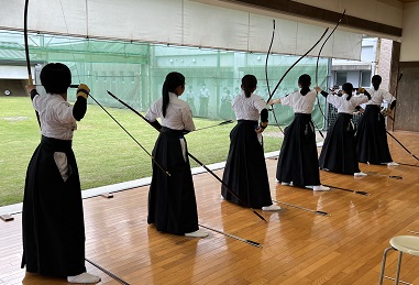 弓道部練習試合20221016（焼津中央・掛川東）