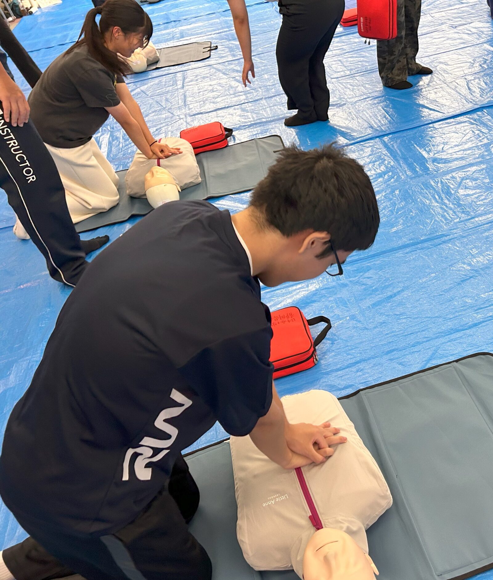 赤十字救急法競技会の公式練習会に参加しました