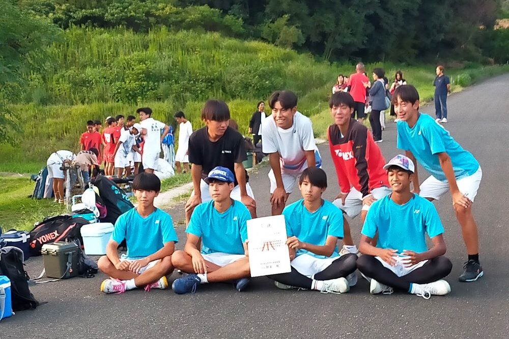 男子ソフトテニス部　新人戦西部3位