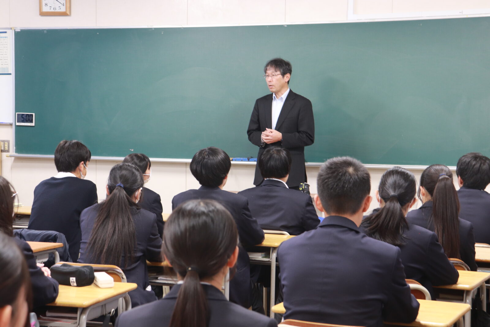 帰りのSHRの様子（１年生）